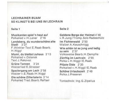 Orig. Lechrainer Buam - So klingts bei uns im Lechrain