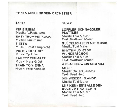 Toni Maier und sein Orchester - Toni Maier und sein Orchester