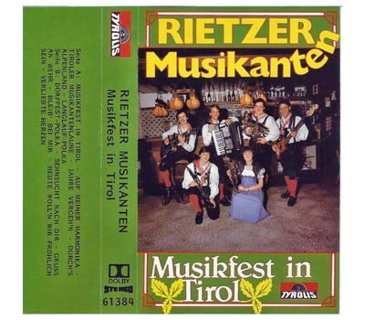 Rietzer Musikanten - Musikfest in Tirol 1984 MC Neu