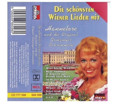 Hannelore und die Original Grinzinger Schrammeln - Die schnsten Wiener Lieder MC Neu