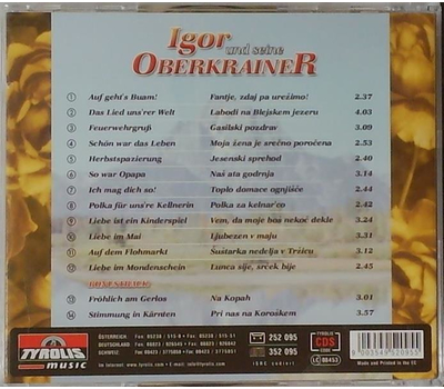 Igor und seine Oberkrainer - Das Lied unsrer Welt