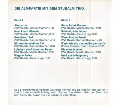 Stubalm Trio - Die Almpartie