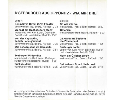 Seeburger aus Opponitz - Wia mir drei