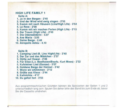 High Life Family - High Life Melodien