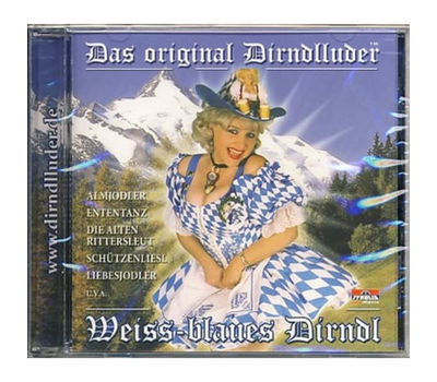 Das Original Dirndlluder - Weiss-blaues Dirndl