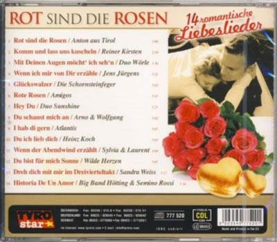 Rot sind die Rosen / 14 romantische Liebeslieder