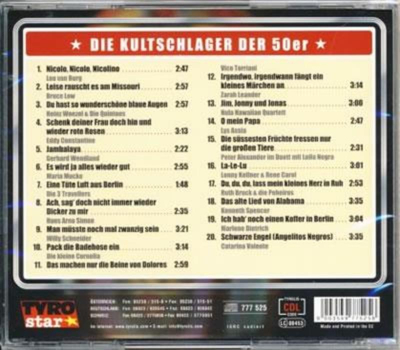 Die Kultschlager der 50er / Die grssten Hits