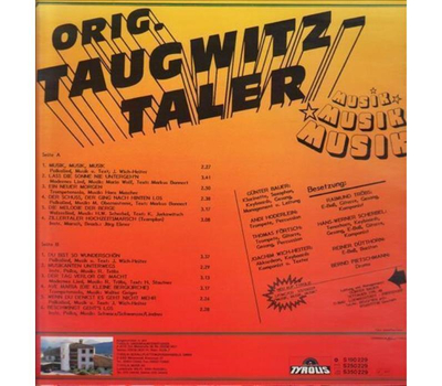 Orig. Taugwitztaler - Musik Musik Musik LP Neu