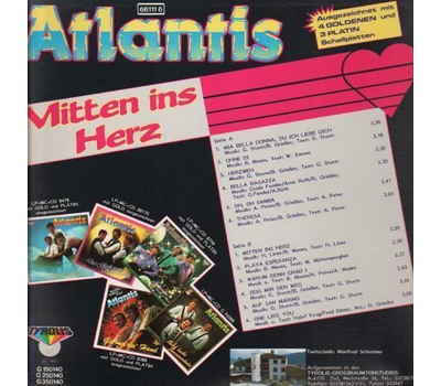 Atlantis - Mitten ins Herz LP Neu