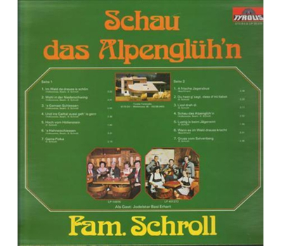 Familie Schroll - Schau das Alpenglhn 1979 LP Neu