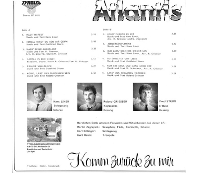 Atlantis - Komm zurck zu mir 1984 LP
